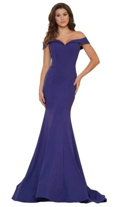Colors Dress - 2709 Off Shoulder Draped Mermaid Gown
