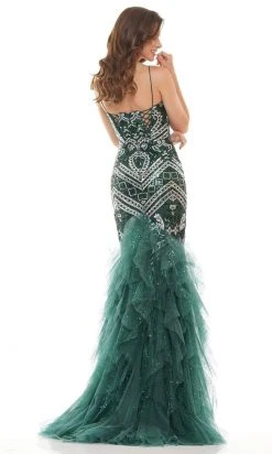Colors Dress - 2738 Sequined V-Neck Mermaid Gown 7 Colors Dress - 2738 Sequined V-Neck Mermaid Gown