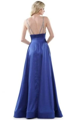 Colors Dress - G968 Strappy Satin A-Line Gown