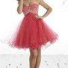Damas - 52421 Beaded Sweetheart Tulle A-line Dress Short Dresses 1 Damas - 52421 Beaded Sweetheart Tulle A-line Dress Short Dresses