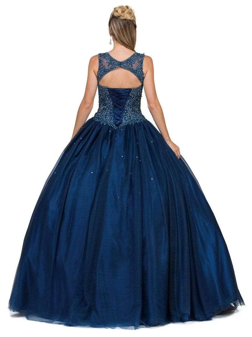 Dancing Queen - 1152 Sleeveless Beaded Quinceanera Ballgown 9 Dancing Queen - 1152 Sleeveless Beaded Quinceanera Ballgown