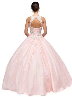 Dancing Queen - 1164 Sleeveless Jewel Embellished Quinceanera Ball Gown