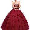 Dancing Queen - 1167 Cap Sleeves Sweetheart Enchanted Ornate Evening Gown