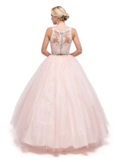 Dancing Queen - 1170 Lace Halter Evening Gown