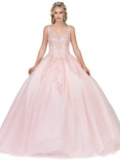 Dancing Queen - 1271 Beaded Off-Shoulder Quinceanera Gown