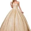 Dancing Queen - 1341 Strapless Sweetheart Bodice Glitter Ballgown 1 Dancing Queen - 1341 Strapless Sweetheart Bodice Glitter Ballgown