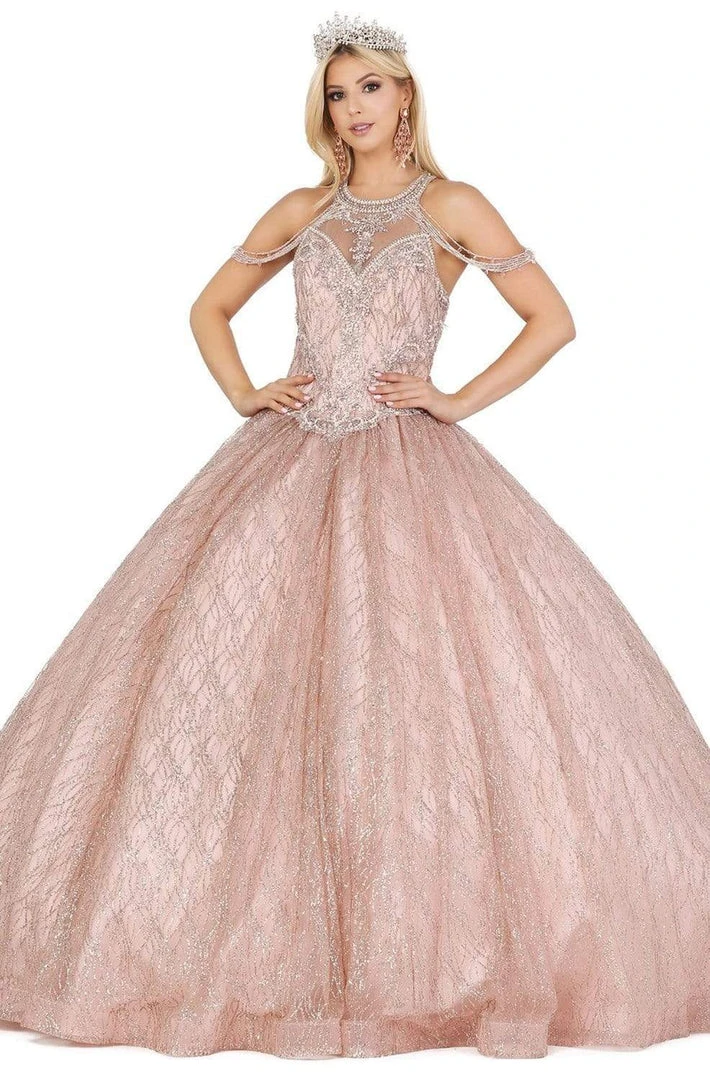 Dancing Queen - 1420 Embellished Halter Neck Ballgown 3 Dancing Queen - 1420 Embellished Halter Neck Ballgown