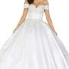 Dancing Queen - 147 Embellished Off-Shoulder Wedding Dress 1 Dancing Queen - 147 Embellished Off-Shoulder Wedding Dress