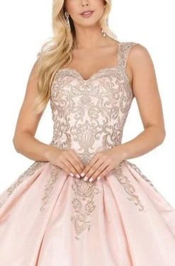 Dancing Queen - 1487 Embroidered Sweetheart Quinceanera Dress