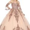 Dancing Queen - 1512 Embellished Strapless Sweetheart Ballgown