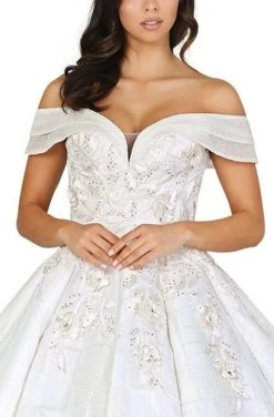 Dancing Queen - 153 Embellished Off-Shoulder Ballgown With Train 7 Dancing Queen - 153 Embellished Off-Shoulder Ballgown With Train