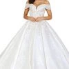 Dancing Queen - 153 Embellished Off-Shoulder Ballgown With Train