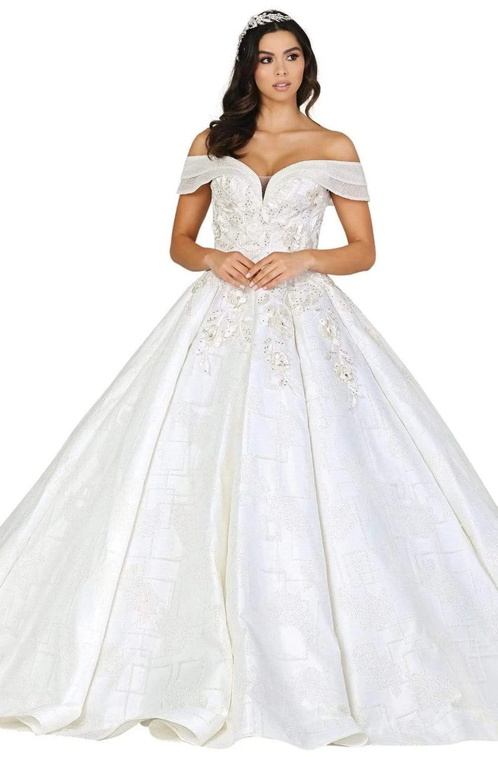 Dancing Queen - 153 Embellished Off-Shoulder Ballgown With Train 3 Dancing Queen - 153 Embellished Off-Shoulder Ballgown With Train