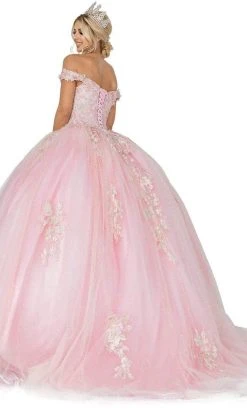 Dancing Queen - 1592 Floral Off Shoulder Ballgown