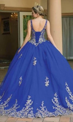 Dancing Queen - 1593 Lace Applique Sweetheart Ballgown