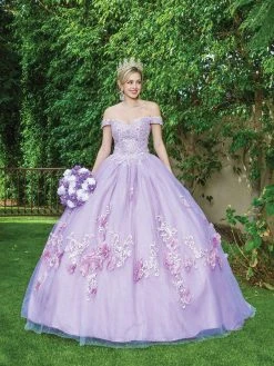 Dancing Queen - 1598 Floral Accented Ballgown 7 Dancing Queen - 1598 Floral Accented Ballgown