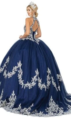 Dancing Queen - 1607 Halter Cutout Corset Ballgown 6 Dancing Queen - 1607 Halter Cutout Corset Ballgown