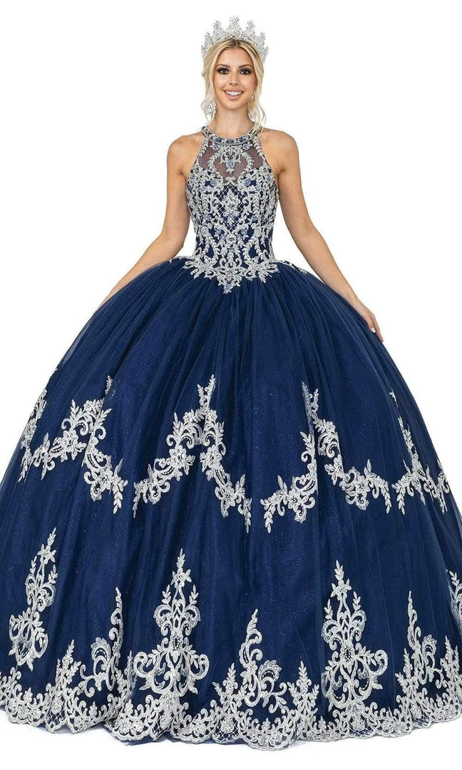 Dancing Queen - 1607 Halter Cutout Corset Ballgown 3 Dancing Queen - 1607 Halter Cutout Corset Ballgown