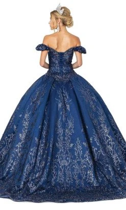 Dancing Queen - 1643 Beaded Sweetheart Glittery Gown