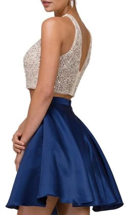 Dancing Queen - 2027A Two Piece Embellished Homecoming Dress 11 Dancing Queen - 2027A Two Piece Embellished Homecoming Dress