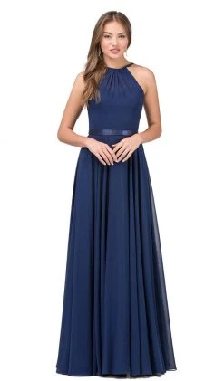 Dancing Queen - 2176 Illusion High Halter Chiffon A-Line Prom Gown 21 Dancing Queen - 2176 Illusion High Halter Chiffon A-Line Prom Gown