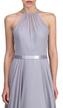 Dancing Queen - 2176 Illusion High Halter Chiffon A-Line Prom Gown 14 Dancing Queen - 2176 Illusion High Halter Chiffon A-Line Prom Gown