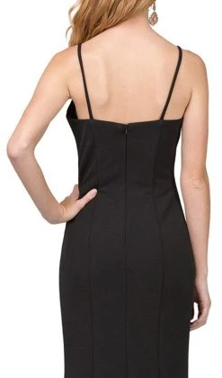 Dancing Queen - 2264 Sleeveless Sleek V-neck Sheath Prom Dress 10 Dancing Queen - 2264 Sleeveless Sleek V-neck Sheath Prom Dress