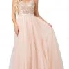 Dancing Queen - 2519 Sleeveless Embroidered Bodice Tulle Gown 2 Dancing Queen - 2519 Sleeveless Embroidered Bodice Tulle Gown