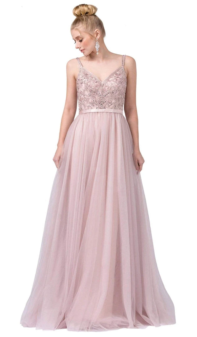 Dancing Queen - 2519 Sleeveless Embroidered Bodice Tulle Gown 7 Dancing Queen - 2519 Sleeveless Embroidered Bodice Tulle Gown