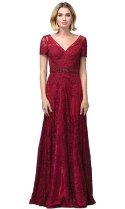 Dancing Queen 2769A - Short Sleeve A-Line Dress