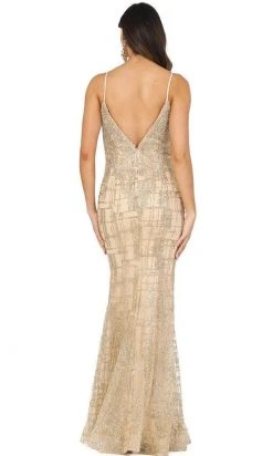 Dancing Queen - 2910 Appliqued Bodice Glitter Accented Mermaid Gown 7 Dancing Queen - 2910 Appliqued Bodice Glitter Accented Mermaid Gown