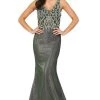Dancing Queen - 2941 Embellished Bodice V Back Mermaid Prom Gown 2 Dancing Queen - 2941 Embellished Bodice V Back Mermaid Prom Gown