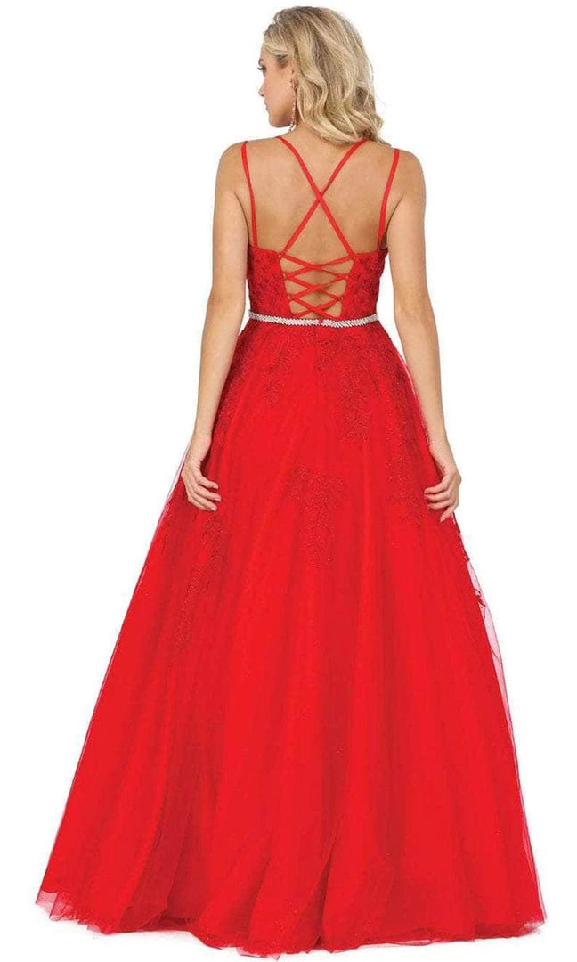 Dancing Queen 2942 - Embellished Sleeveless Straight Across Evening Dress 4 Dancing Queen 2942 - Embellished Sleeveless Straight Across Evening Dress