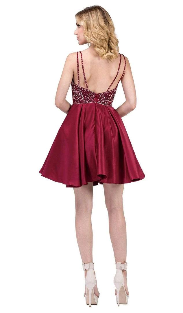 Dancing Queen - 3039 Beaded Sweetheart A-Line Homecoming Dress 5 Dancing Queen - 3039 Beaded Sweetheart A-Line Homecoming Dress