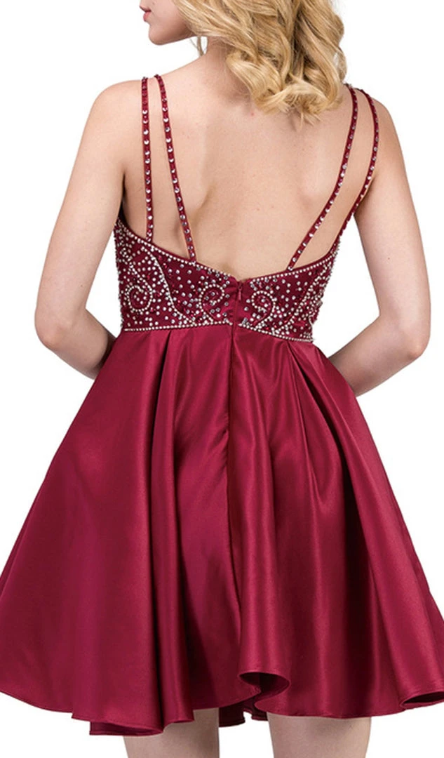 Dancing Queen - 3039 Beaded Sweetheart A-Line Homecoming Dress 6 Dancing Queen - 3039 Beaded Sweetheart A-Line Homecoming Dress
