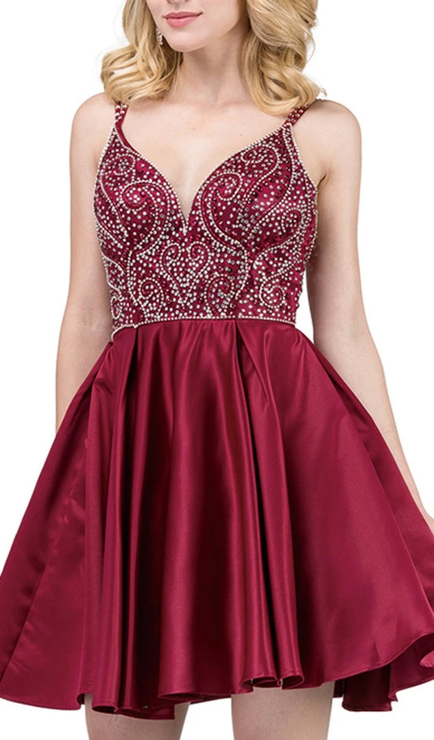 Dancing Queen - 3039 Beaded Sweetheart A-Line Homecoming Dress 4 Dancing Queen - 3039 Beaded Sweetheart A-Line Homecoming Dress