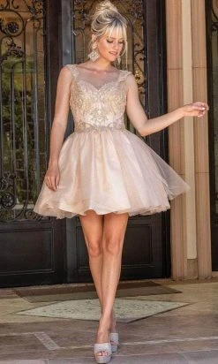 Dancing Queen 3287 - Embroidered Sweetheart Cocktail Dress