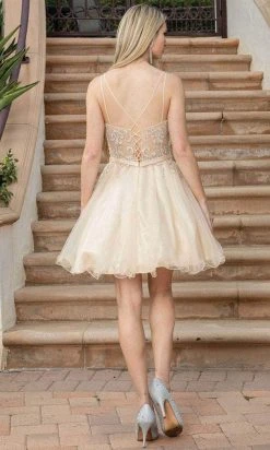 Dancing Queen 3315 - Dual Straps Embellished Cocktail Dress 11 Dancing Queen 3315 - Dual Straps Embellished Cocktail Dress