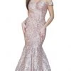 Dancing Queen - 4095 Sequin Embellished Off-Shoulder Prom Dress 2 Dancing Queen - 4095 Sequin Embellished Off-Shoulder Prom Dress