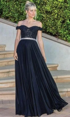 Dancing Queen 4222 - Off- Shoulder A-line Gown