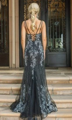 Dancing Queen - 4227 Fitted Embellished Evening Dress