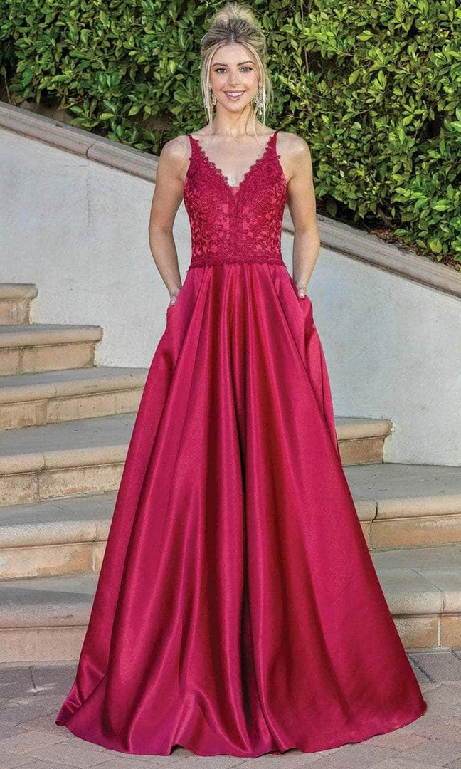 Dancing Queen 4260 - Embroidered Sleeveless V-neck Prom Dress 4 Dancing Queen 4260 - Embroidered Sleeveless V-neck Prom Dress