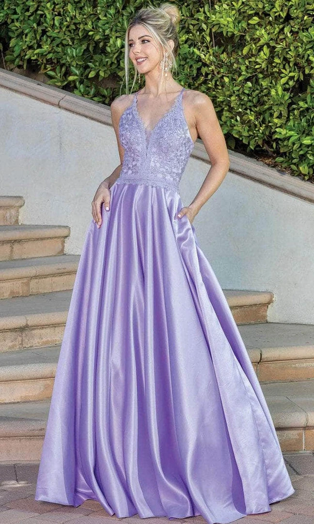 Dancing Queen 4260 - Embroidered Sleeveless V-neck Prom Dress 5 Dancing Queen 4260 - Embroidered Sleeveless V-neck Prom Dress