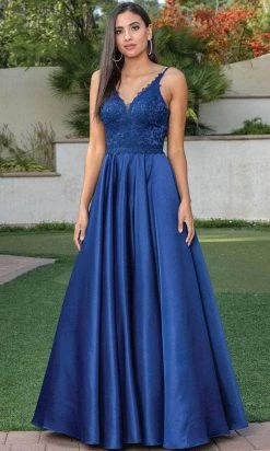 Dancing Queen 4260 - Embroidered Sleeveless V-neck Prom Dress 12 Dancing Queen 4260 - Embroidered Sleeveless V-neck Prom Dress