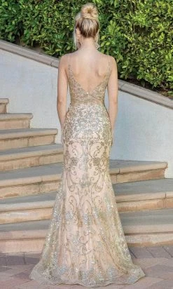 Dancing Queen 4267 - Sleeveless V Back Evening Gown