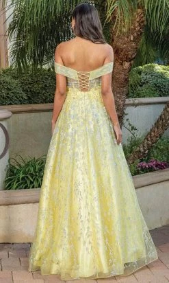 Dancing Queen 4273 - Off-Shoulder A-Line Long Gown