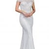 Dancing Queen - 53 Embellished Lace Off-Shoulder Trumpet Wedding Gown