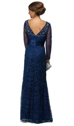 Dancing Queen - 9070 Finely Jeweled Illusion A-Line Long Formal Dress 7 Dancing Queen - 9070 Finely Jeweled Illusion A-Line Long Formal Dress