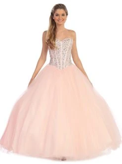 Dancing Queen - 9094 Embellished Sweetheart Evening Gown