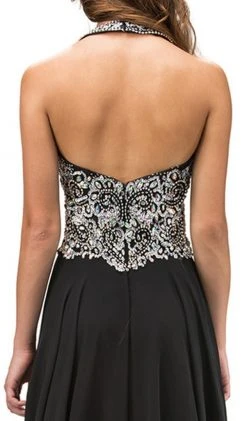 Dancing Queen - 9233 Jewel Adorned Illusion Chiffon Prom Dress 15 Dancing Queen - 9233 Jewel Adorned Illusion Chiffon Prom Dress